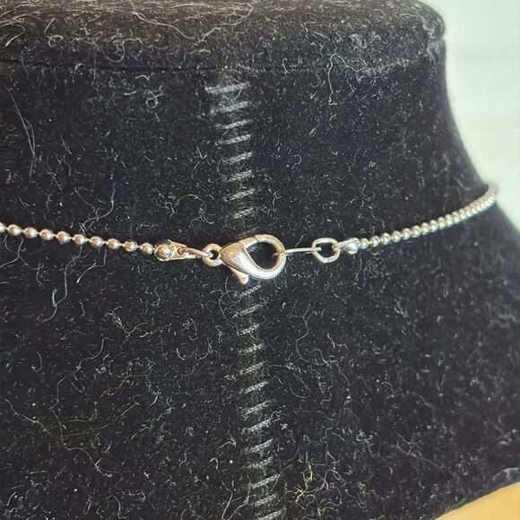 Silver Tone Red/Orange Enamel Heart Locket Storage Clip On Charm Necklace 15” - Picture 4 of 5